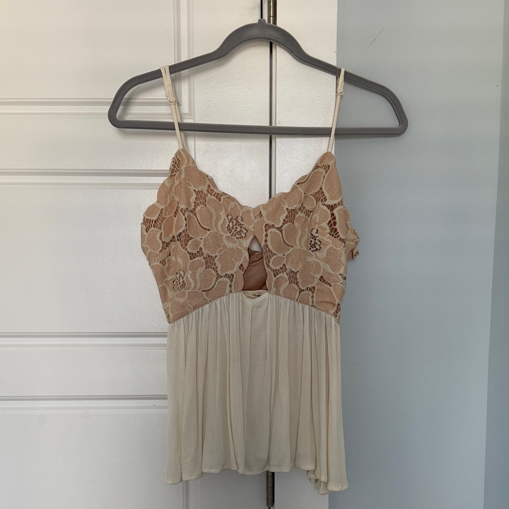 Tularosa Crochet Keyhole Cami Top - Sz Small